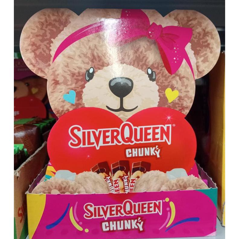 Coklat SilverQueen Cokelat Valentine Silver Queen Chunky Bear Limited
