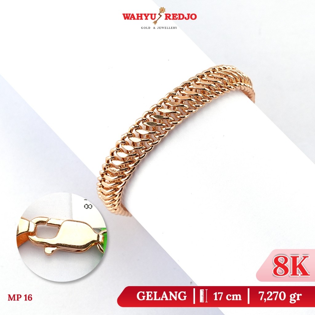 Gelang RAM Polos Emas Kadar 8K Wahyu Redjo Pameran