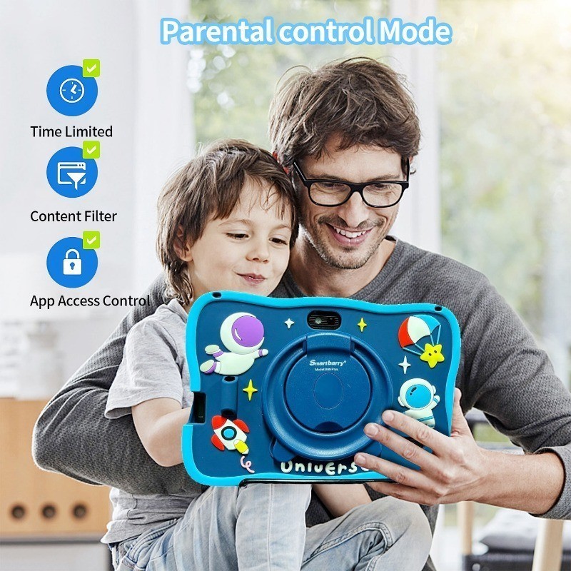 Tablet Anak 8 Inch Octa Core RAM 8GB ROM 128GB Interface Khusus Anak Fitur Kontrol Orang Tua