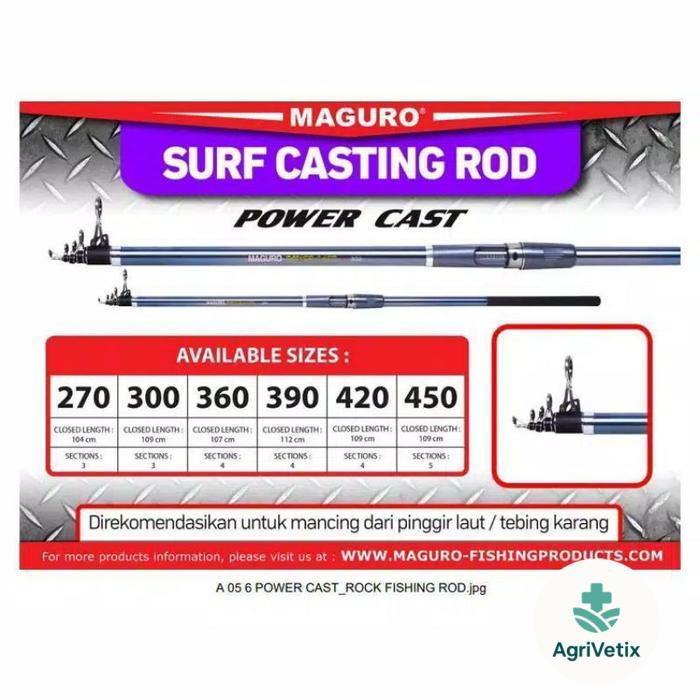 Joran Laut Maguro Power Cast 270 300 360 390 420 450 Carbon - 270
