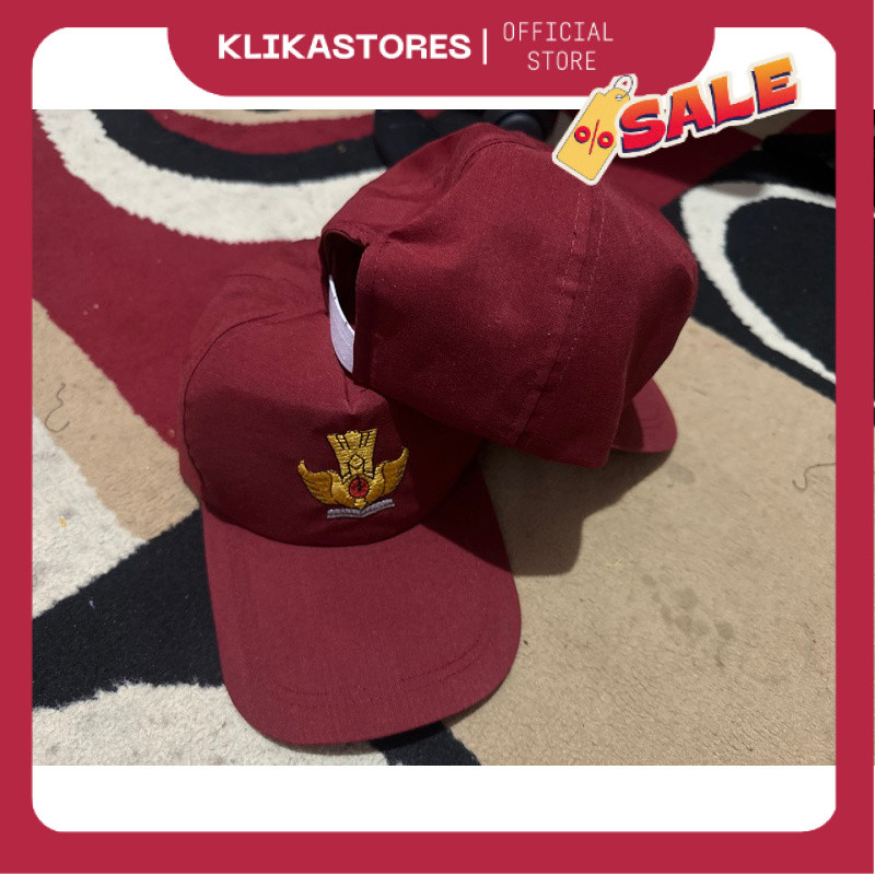 Topi Sd Harga grosir /Topi sd merah merah RH