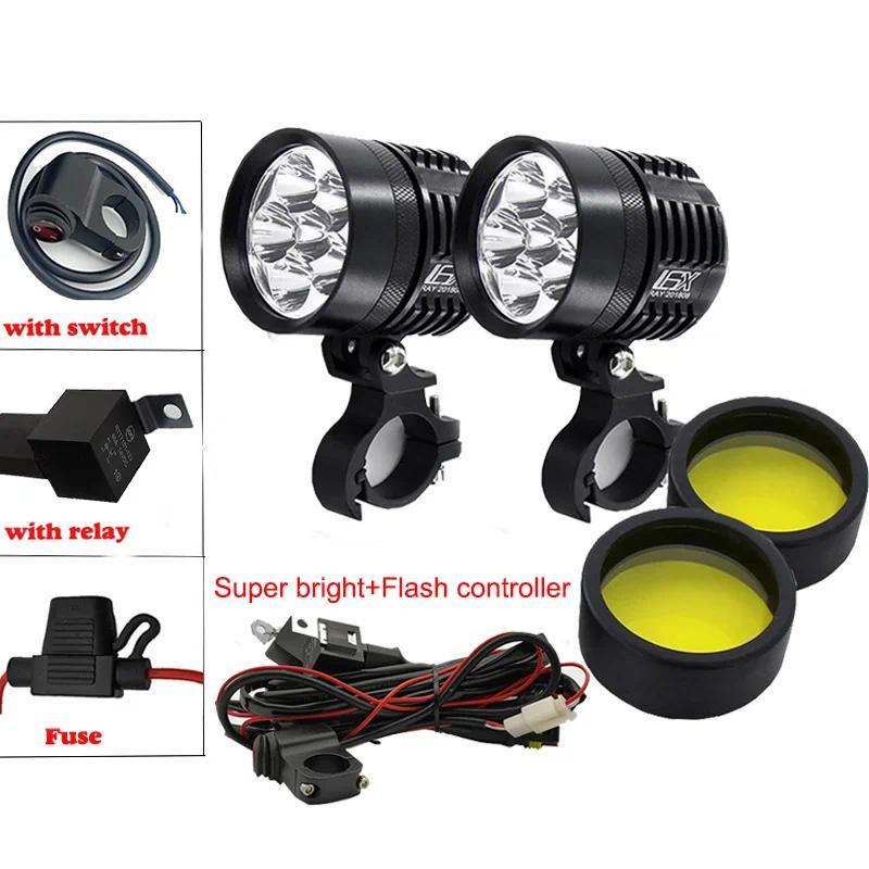 Motocycle Fog Lights 12000LM For BMW Motorcycle LED Auxiliary Fog Light Driving Lamp For BMW R1200GS
