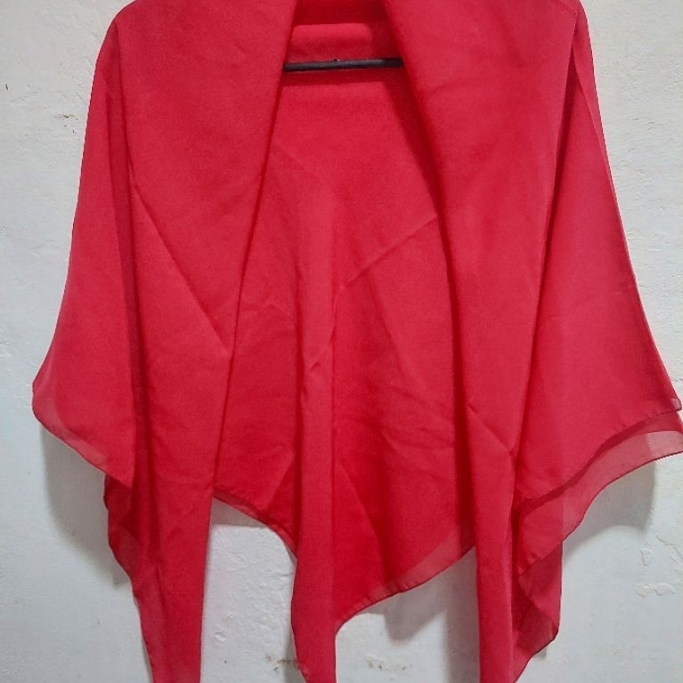 PreLoved_Hijab Segi Empat Elzahra_Red