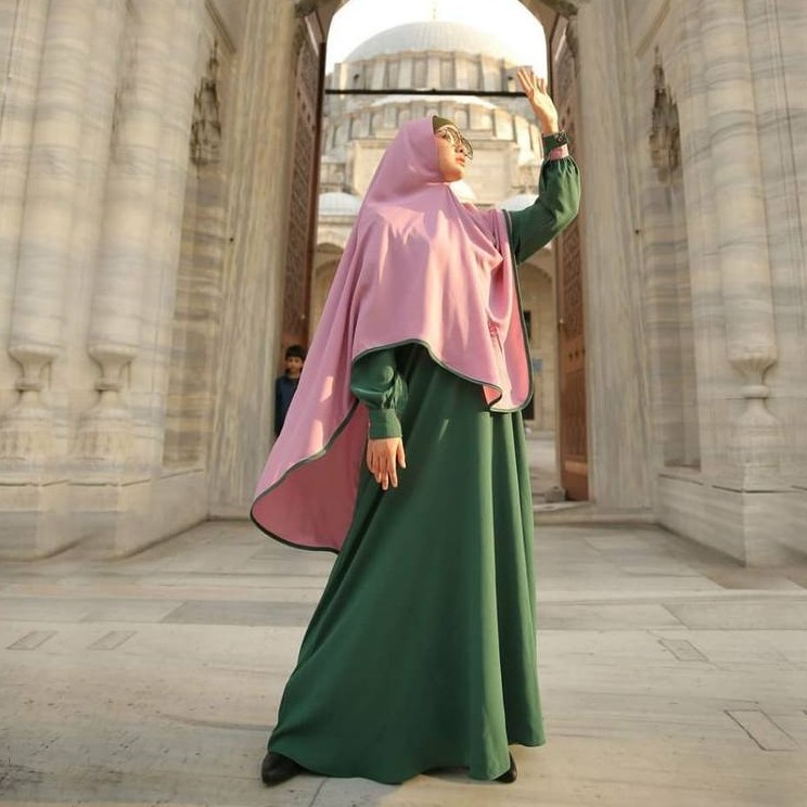 AULIA FASHION GAMIS SET ALEENA EMERALD BAHAN WOLLYCREPE PREMIUM