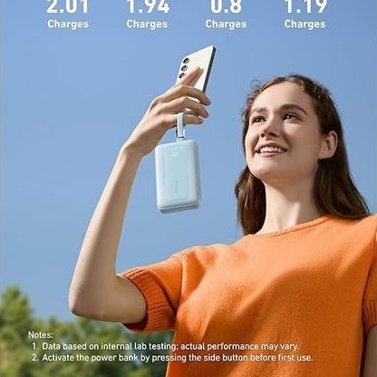 ANKER ZOLO POWER BANK 10.000MAH 30W MAX FAST PORTABLE CHARGER WITH BUILT-IN USB-C AND MFI CERTIFIED