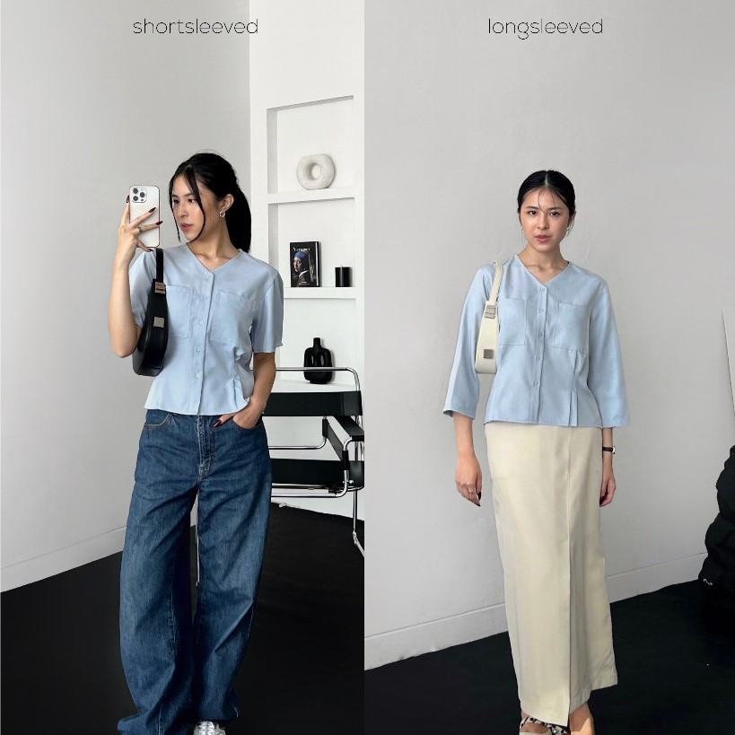 AuraFit_|| ECINOS - Butter Top 2.0 | Atasan Wanita | Blouse Wanita