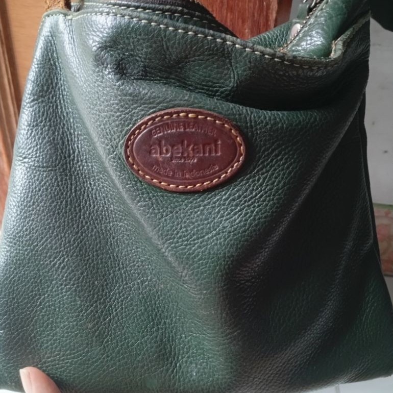 Tas Abekani Slim Bag, Tas Kulit Asli