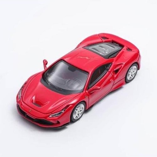 XF 1/64 FERRARI F8 TRIBUTO RED DIECAST MOBIL MAINAN MINIATUR AS2123