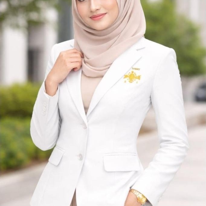 Diskon Blazer Muslimat Nu Jas Wanita Logo Bordir Langsung