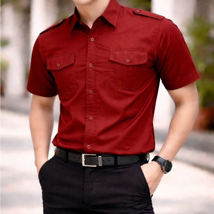BAJU LENGAN PENDEK PDH PRIA TERBAIK
