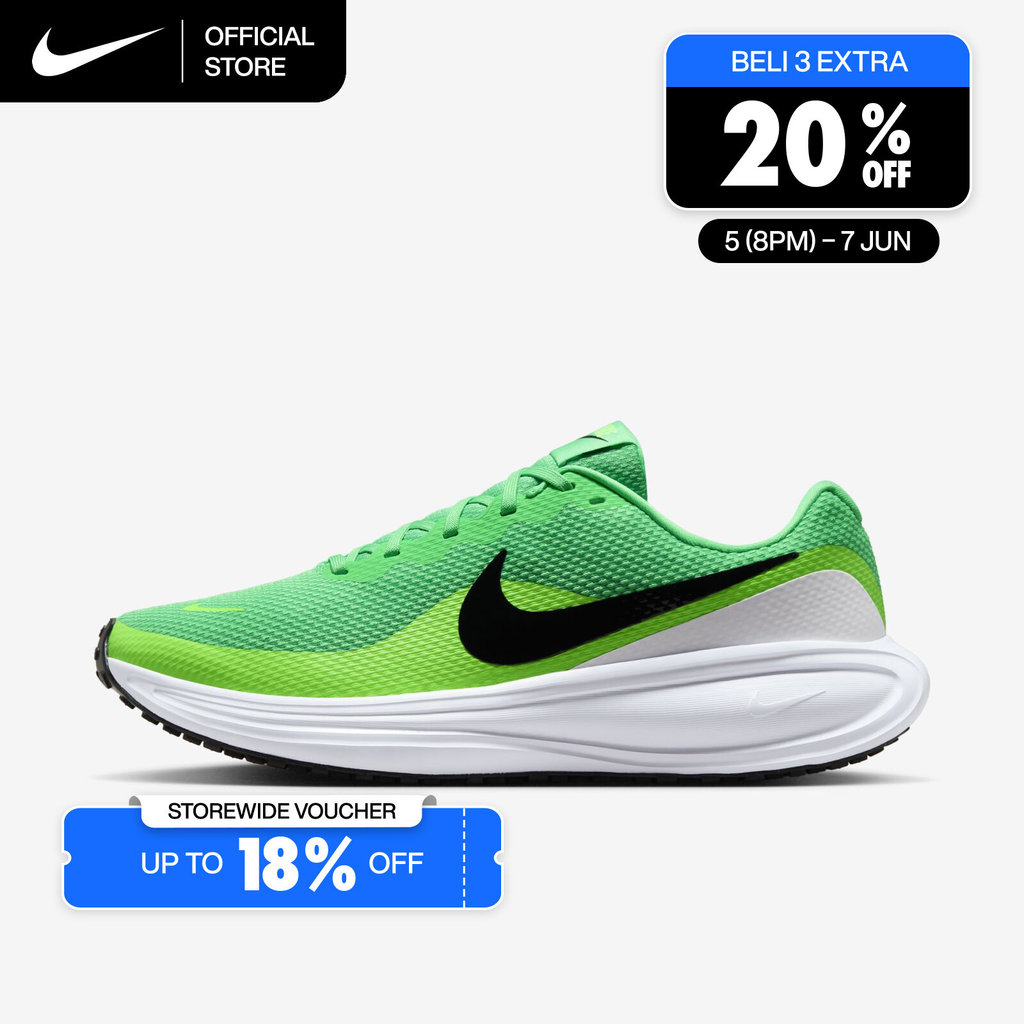 Nike Men's Revolution 8 Road Running Shoes - Green Shock [HJ9198-301]