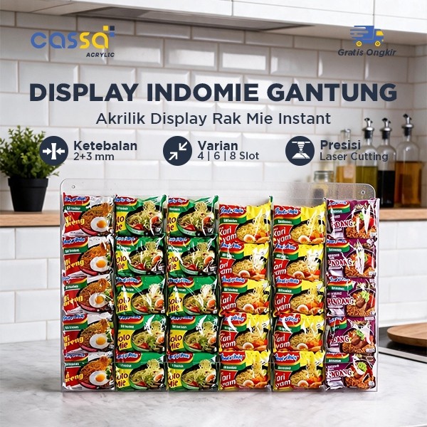 Rak Display Mie Instan Akrilik