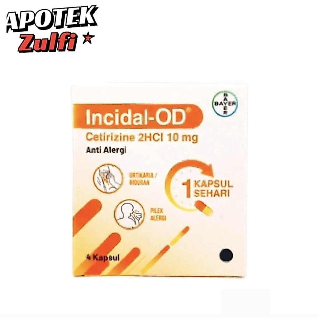INCODAL-OD Cetirizine 2 Hcl 10 mg