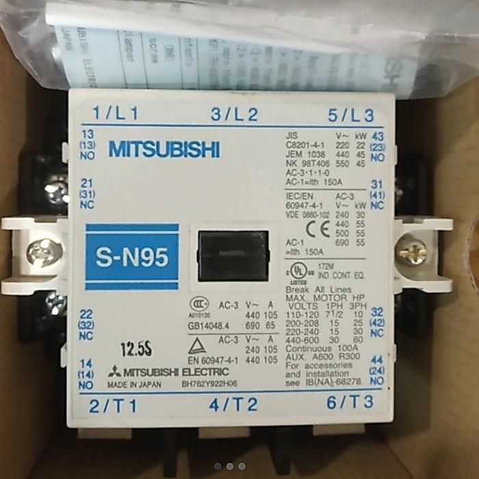 mitsubishi contactor sn 95 220v