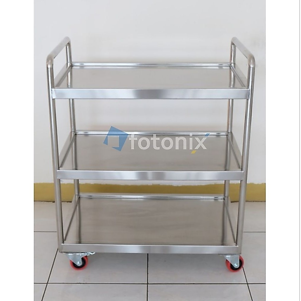 Troli Stainless 304 Custom / Custom Troli Rumah Sakit / Troli Restoran / Troli Serbaguna / Troli Sta