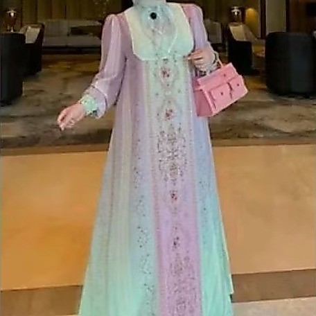 Dress gradasi stobery matcha Shellasaukia