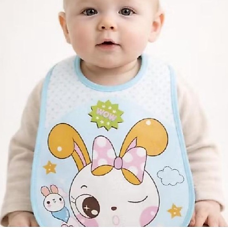 NIA Baby Fruit Bib Celemek Bayi Waterproof Anti Muntah Katun Lembut