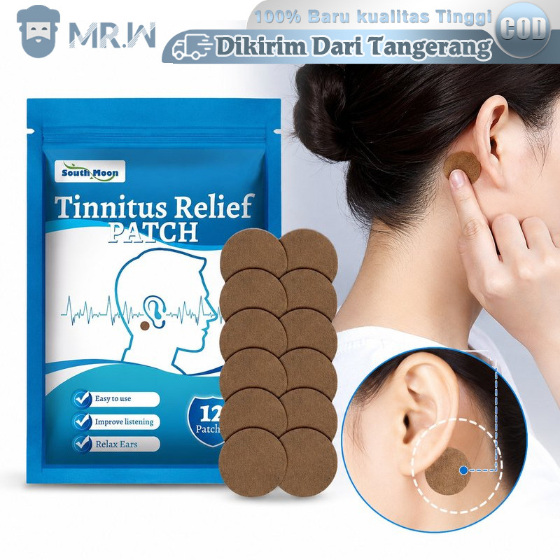 12pcs Obat Tinnitus Patch Herbal Untuk Telinga Berdengung Koyo Telinga Relief