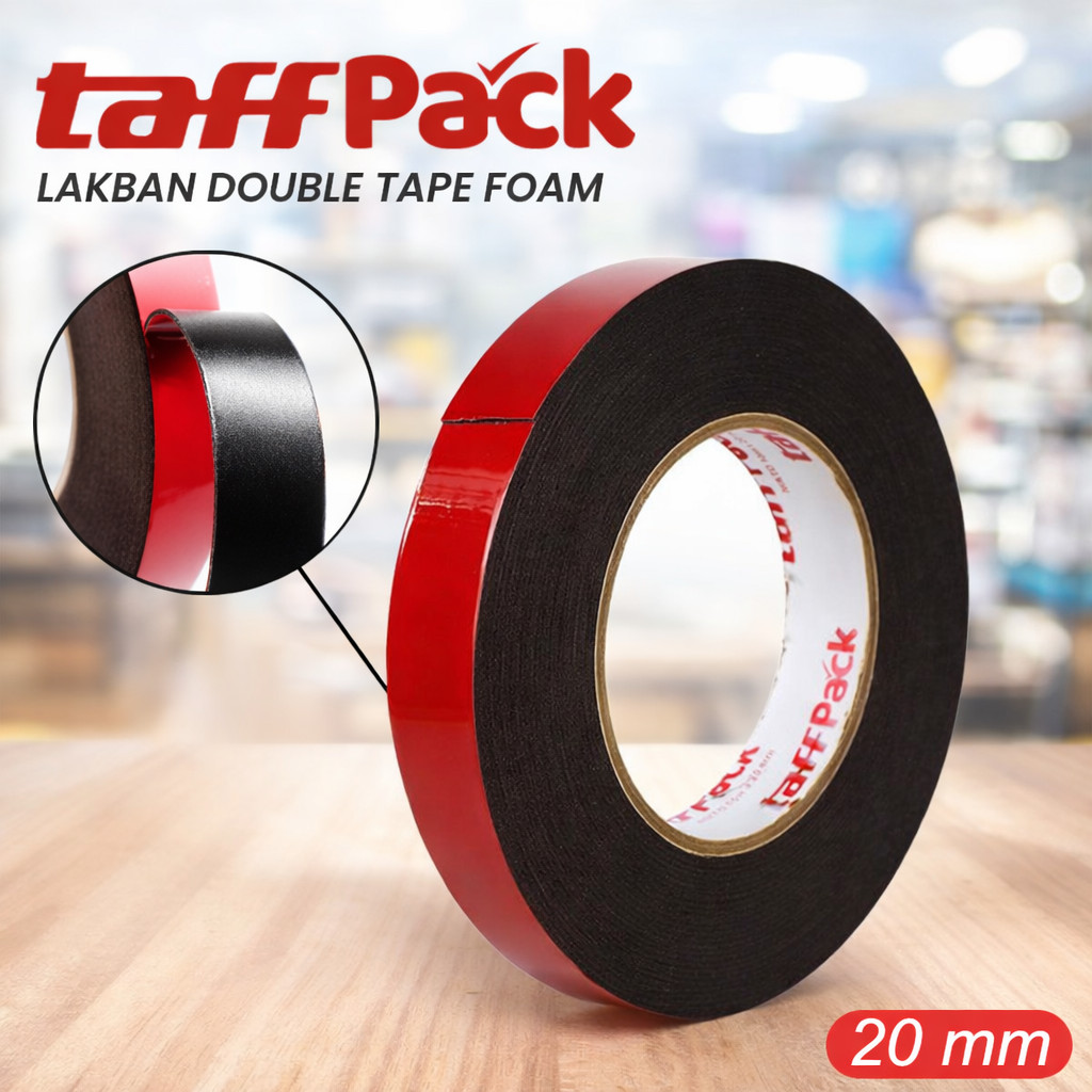 TaffPACK Lakban Double Tape Foam 10M 20mm - 7RHZ1HRE