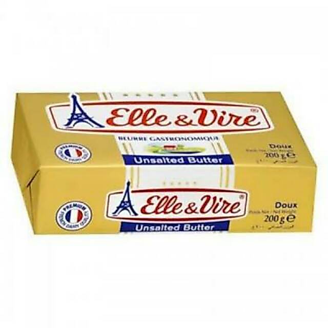 Elle vire 200 gr Unsalted butter / mentega butter elle&vire