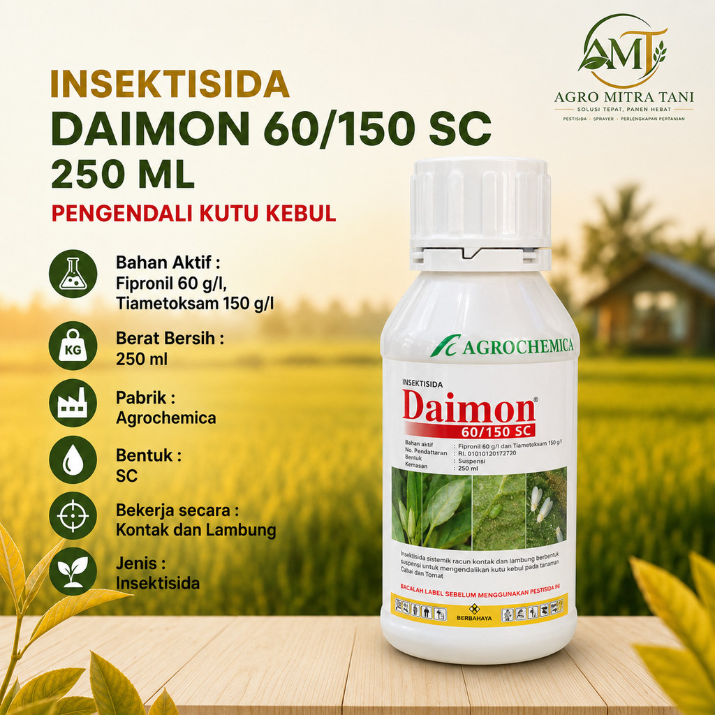 INSEKTISIDA DAIMON 60/150 SC 250 ML PENGENDALI KUTU KEBUL