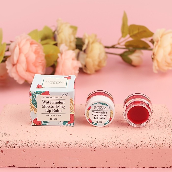 NOERA Watermelon Moisturizing LIP BALM & NOERA Watermelon Lip SCRUB