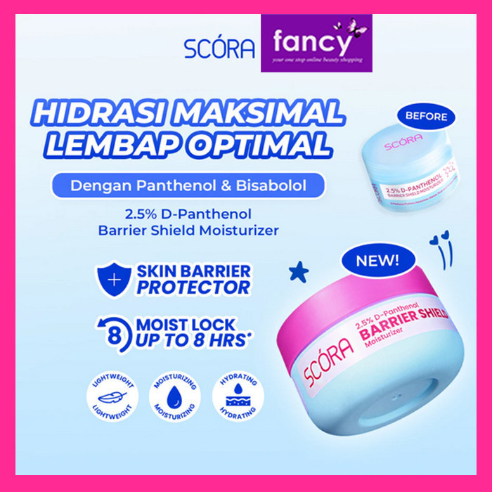 SCORA Barrier Shield Moisturizer 40ml 2.5% D-Panthenol | Melembapkan Kulit Menjaga Skin Barrier