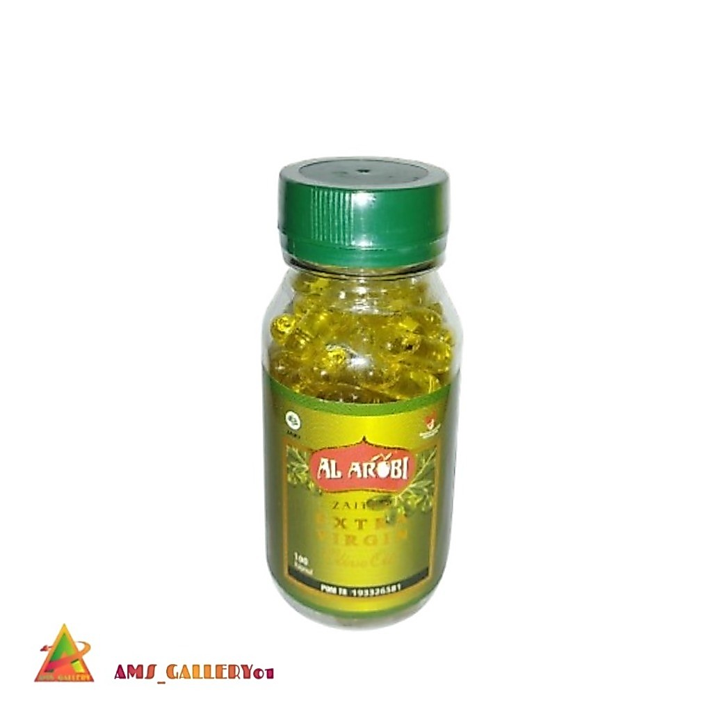 Kapsul Minyak Zaitun Al Arobi Jaitun Asli Murni Original 100% Arab Extra Virgin Olive Oil 100 Kapsul