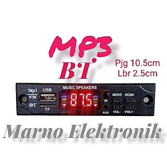 MP3 BT PLAYER MODUL KIT MP3 BLUETOOTH BLUTUT KWALITAS BAIK MODEL KOTAK 2.5CM X 10.5CM