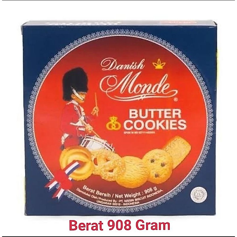 Monde Danish Butter Cookies 908 gram.