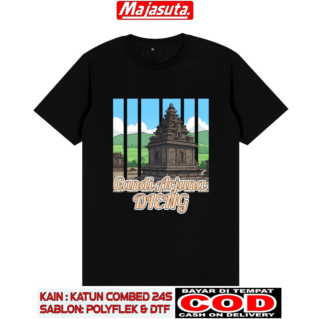 KAOS SOUVENIR OLEH OLEH DIENG BAHAN KATUN KAOS DIENG PLATEAU