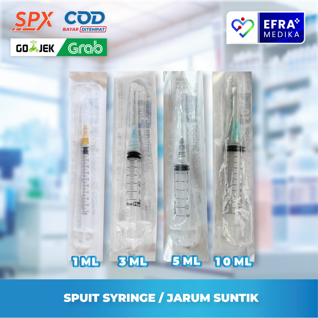Syringe 1cc Jarum Suntik 1ml Spuit 1cc