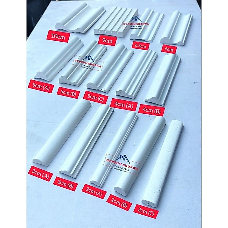 Jabodetabek - Lis Wallmoulding moulding gipsum hiasan dinding / Lis wallmolding sudut gypsum siku pl
