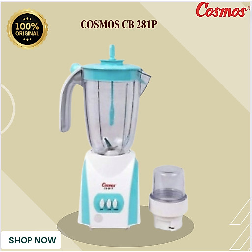 BLENDER COSMOS 2IN1 CB 281P BLENDER 2L/CB281P/CB281 P/CB 281P/CB 281P/CB-281P/ORIGINAL GARANSI RESMI