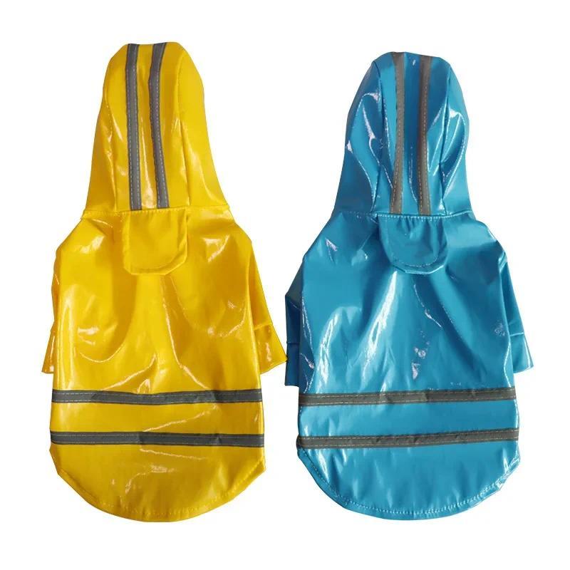 Waterproof Dog Jacket PU Dog Raincoat For Small Dogs Cats Reflective Puppy Raincape Chihuahua Yorkie
