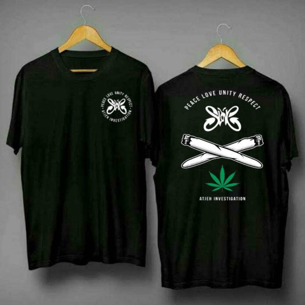 kaos distro slank peace love zuperone  S sampai XXL