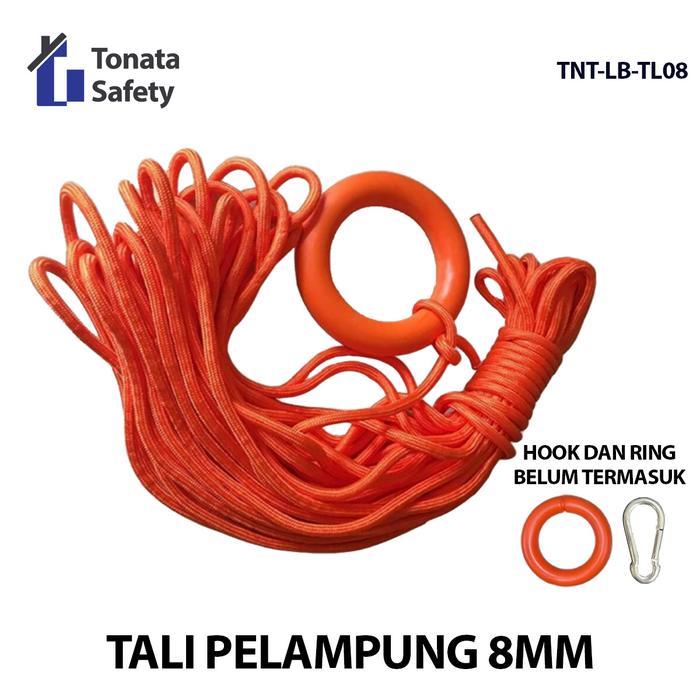 Tali Pelampung 8 mm / Rescue Rope 8 mm / Floating Rope untuk Ring Buoy / Tali Penolong Keselamatan A