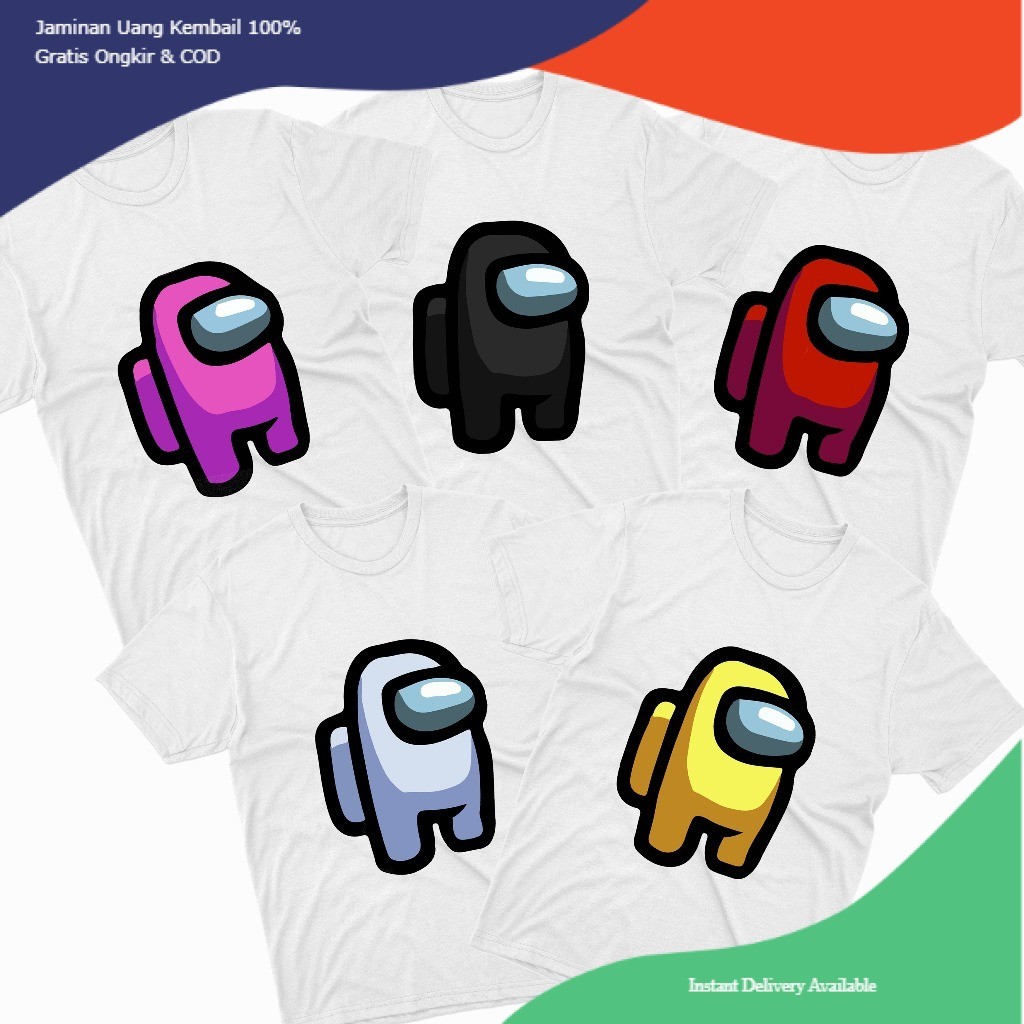 Kaos Amogus Among Us Kaos Meme Sus Unisex Pria Wanita