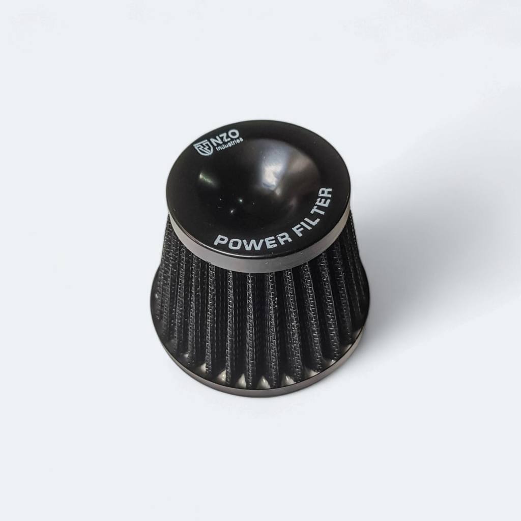 HJ-418 OPEN FILTER SARINGAN UDARA UNIVERSAL KERUCUT PE 24 28 MODEL KOSO ORI ORIGINAL TAD NZO RACING 