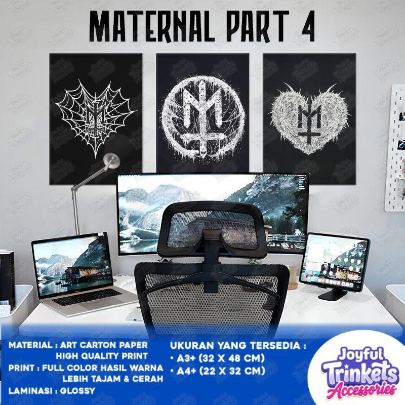 (Part 4) Poster Brand MATERNAL DISASTER - Wallpaper Poster Dinding Aesthetic - Dekorasi Kamar Tidur
