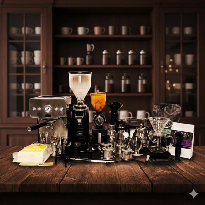 Paket Coffee Machine Maker Alat Kopi Grinder Komersil Set Lengkap Kopi Susu Kekinian untuk buka Cafe
