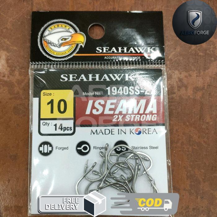 Kail Pancing Seahawk Iseama 1940SS 2x Strong Stainless Steel - 10