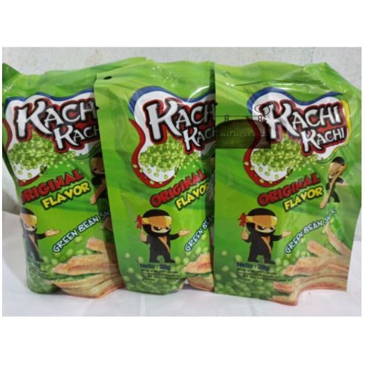Ciki Snack KACHI-KACHI Rasa Kacang Hijau Pack Isi 10 pc