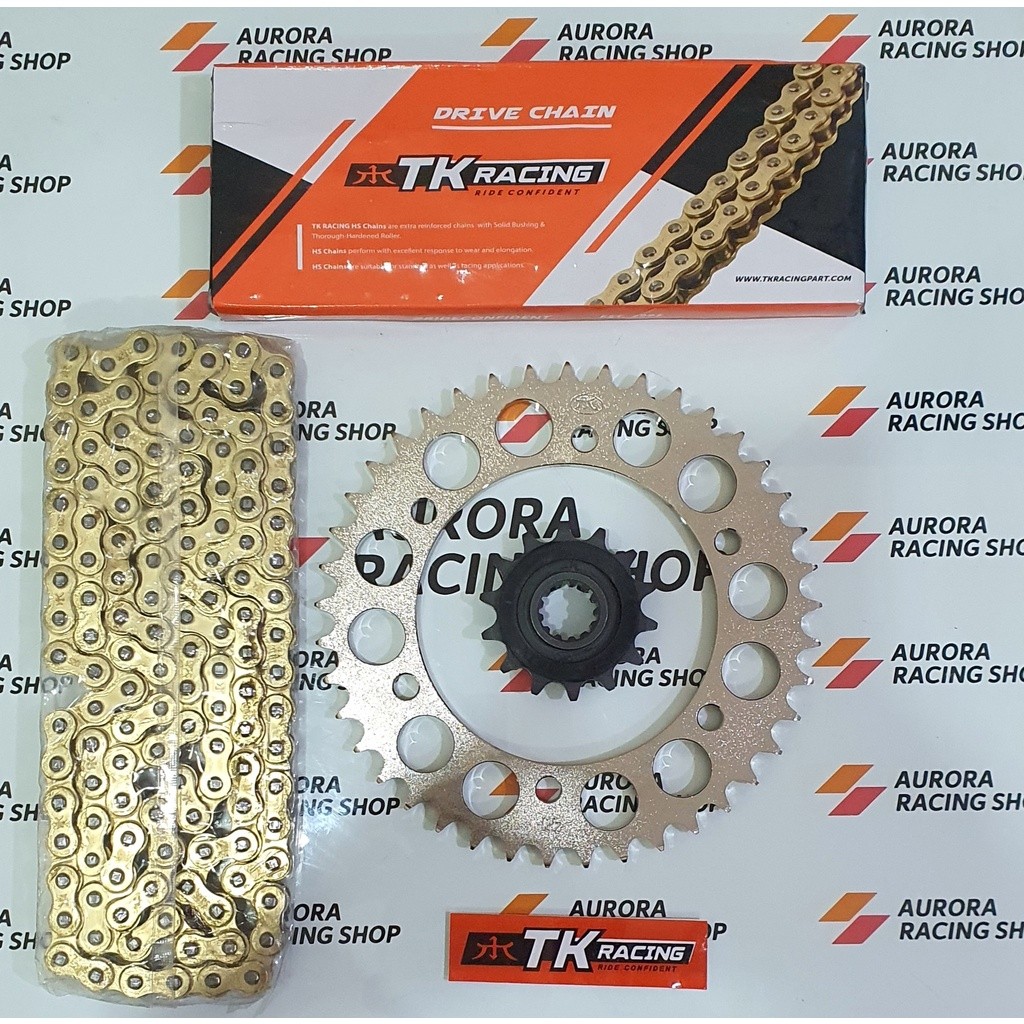 Gear Set TK HONDA CBR 250 RR & Rantai TK 520 HS Gold