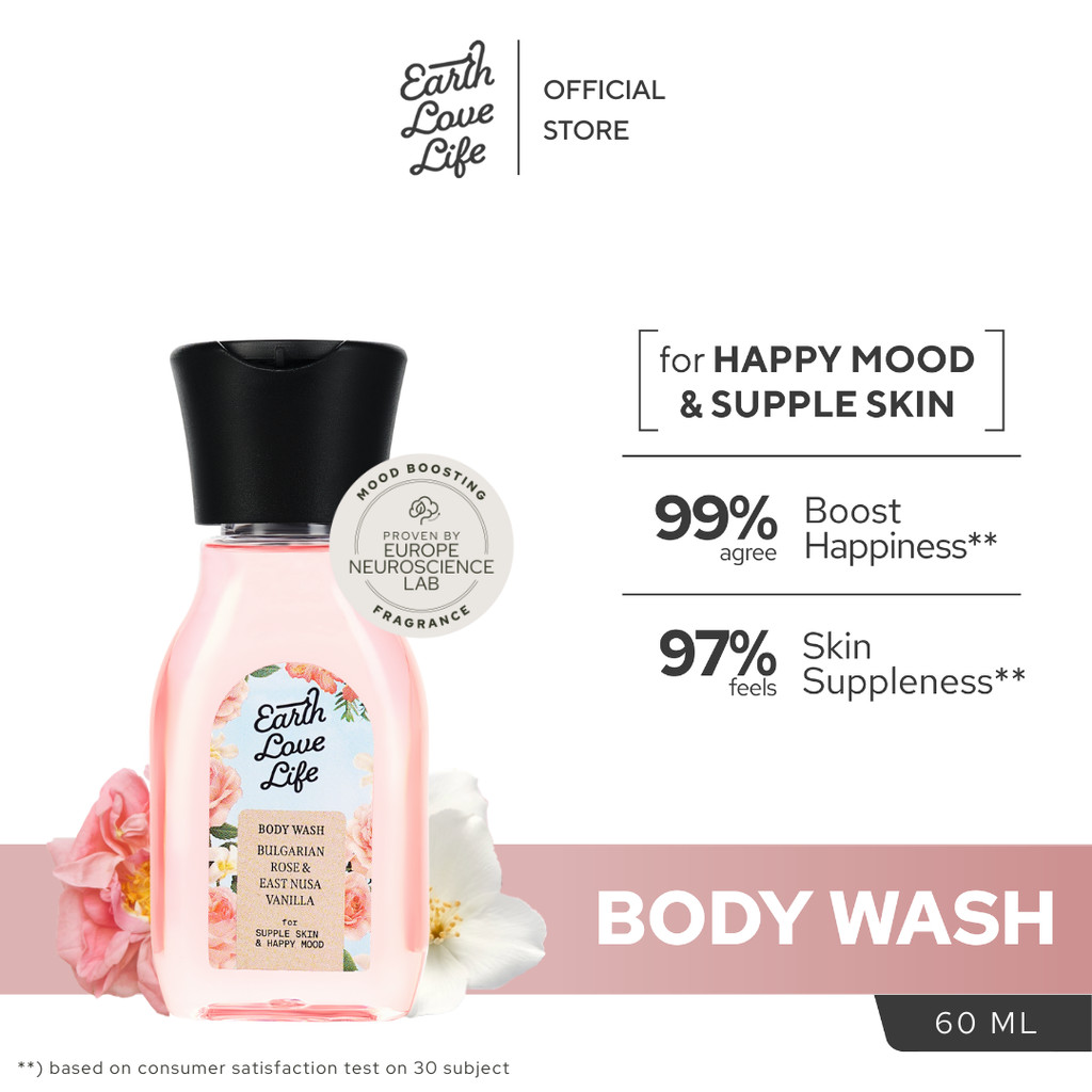 [SPECIAL LIVE CREATOR BUY 2 GET 3] Earth Love Life Travel Set Bundle Body Wash and Body Lotion 60mL 