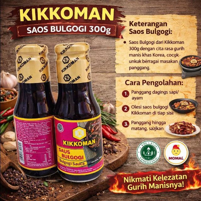kikoman bulgogi saos 300gr