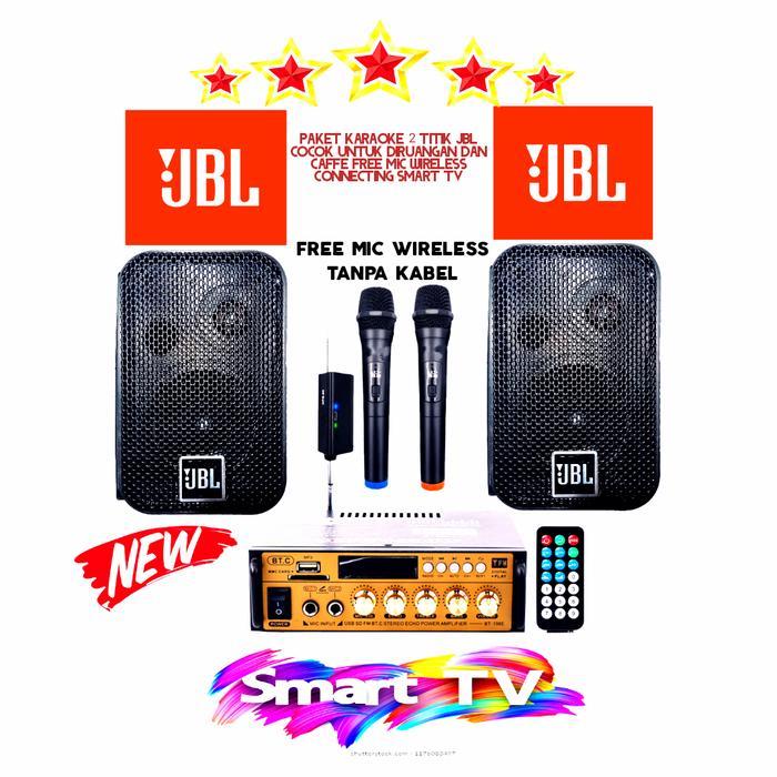Paket JBL 2 titik cocok untuk karaoke,caffe,rumahan,kantor dll free 2