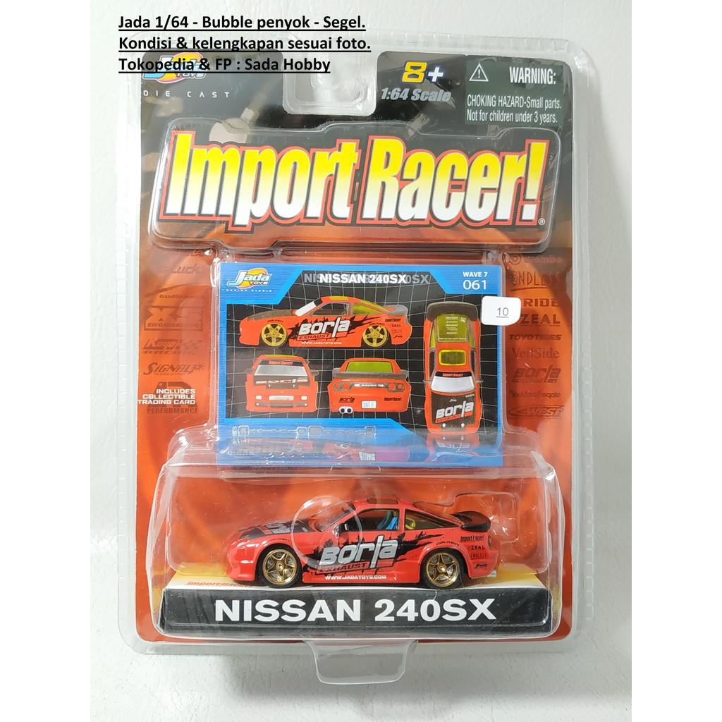 Diecast Jada Toys 1/64 Jada Import Racer Nissan 240SX Merah