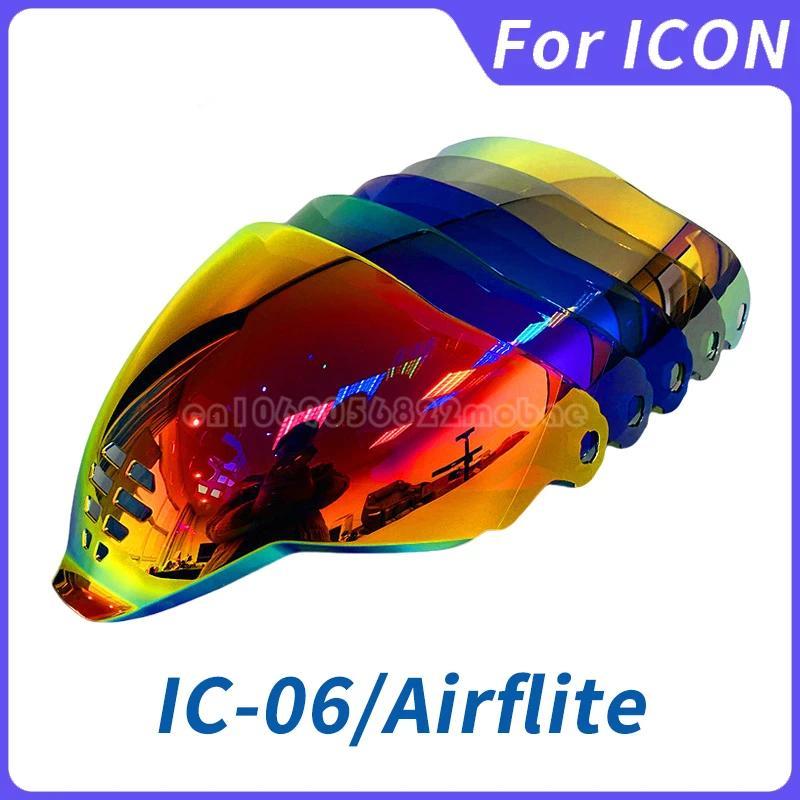 Helm Sild Voor For Icon Airflite IC-06 Helm Vizier Faceshield Uv-Cut Motorbike Capacetes Voorruit Zo