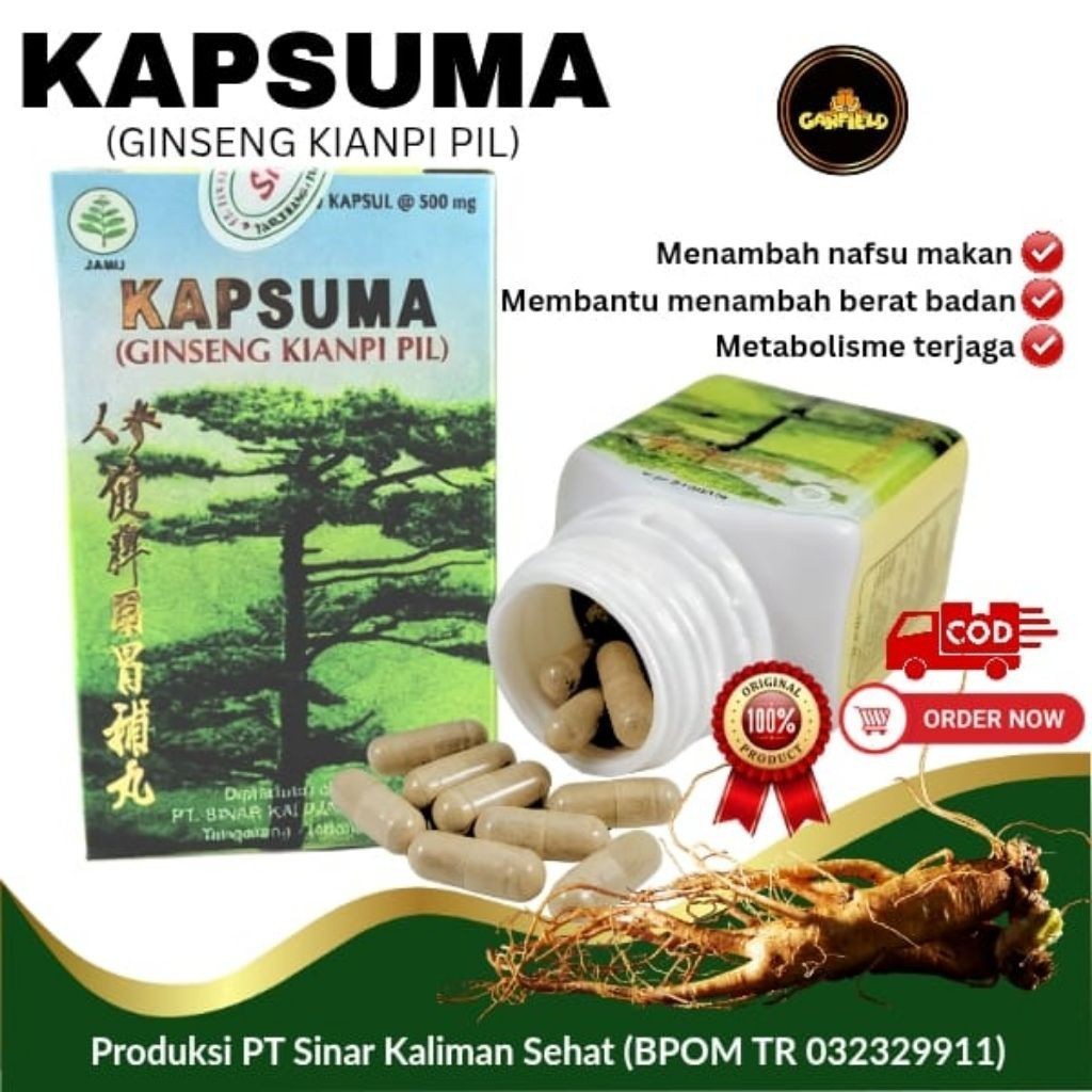Obat Asli Cina - KAPSUMA GINSENG HERBAL / PENGGEMUK BADAN